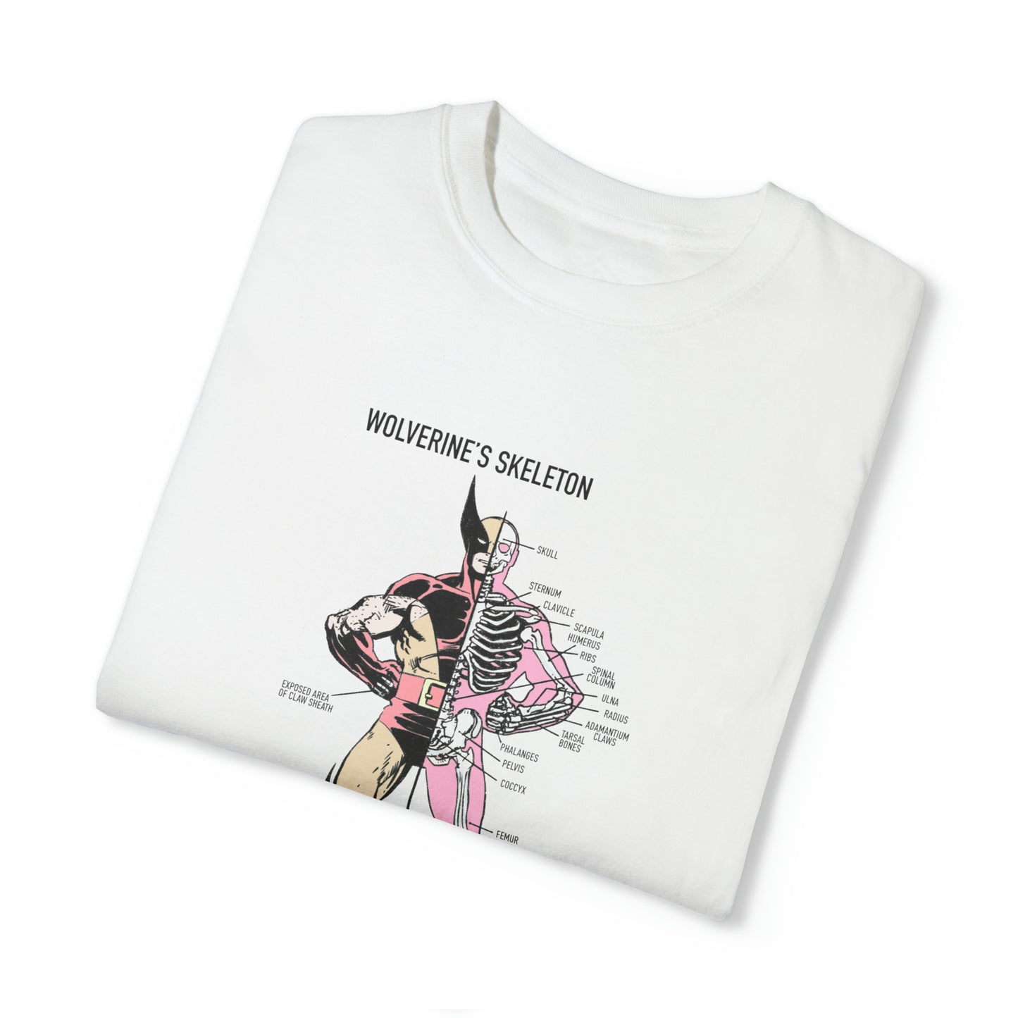 Wolverine's Skeleton - Unisex Garment-Dyed T-shirt