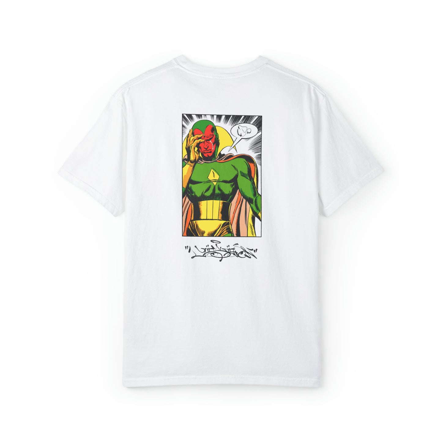 Vision Marvel Bootleg (Pls!) - Unisex Garment-Dyed T-shirt